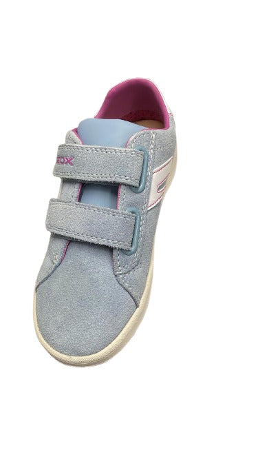 Geox Girls' Mania G. A Suede & Synthetic Leather Shoes - Light Sky