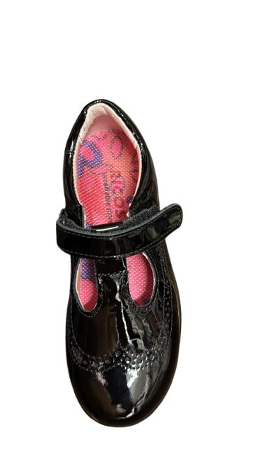 Ricosta Amanda Schwarz Lack Leather Shoes - Black