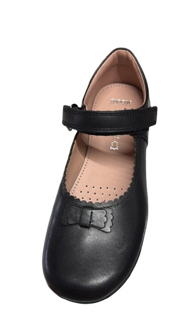 Geox J Naimara G. A Smooth Leather Shoes – Black