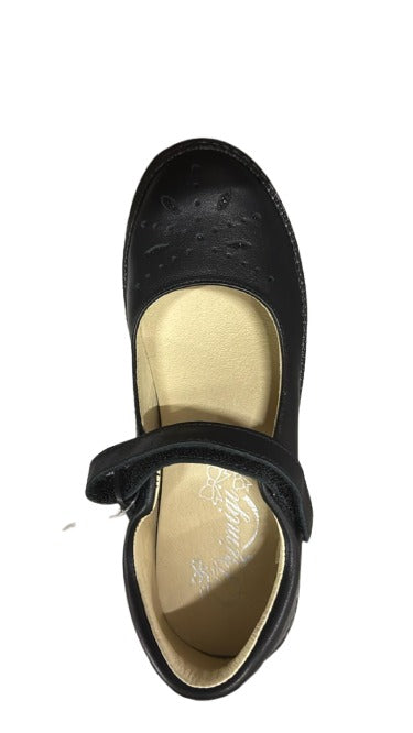 Primigi Girls' Nappa Soft Leather Shoes – Black