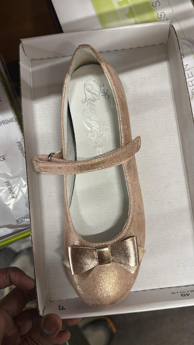 Primigi Girls' SI Laminated Leather Shoes – Cloud