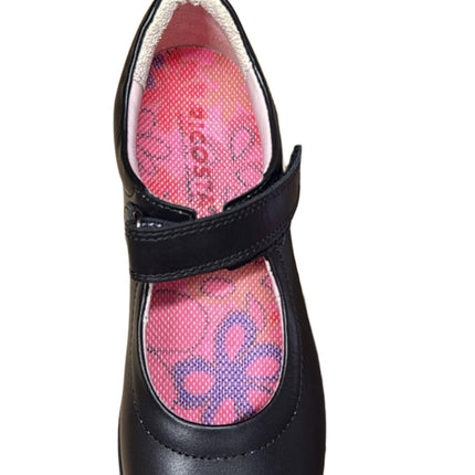 Ricosta Girls' Beth Medium Fit Leather Shoes – Black