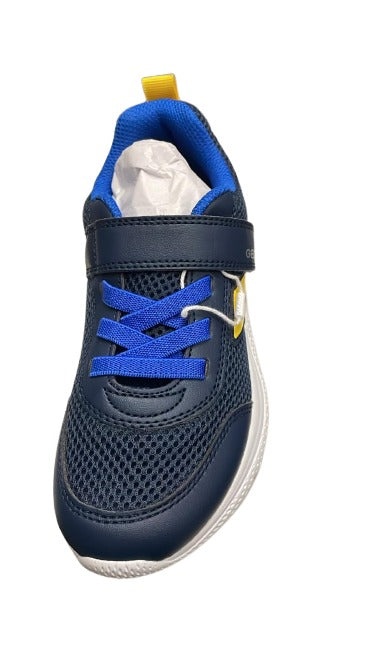 Geox J Sprintye B. A Mesh+Geobuck Shoes - Navy/Royal
