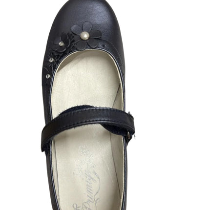 Primigi Girls' Star Tre Leather Shoes - Black