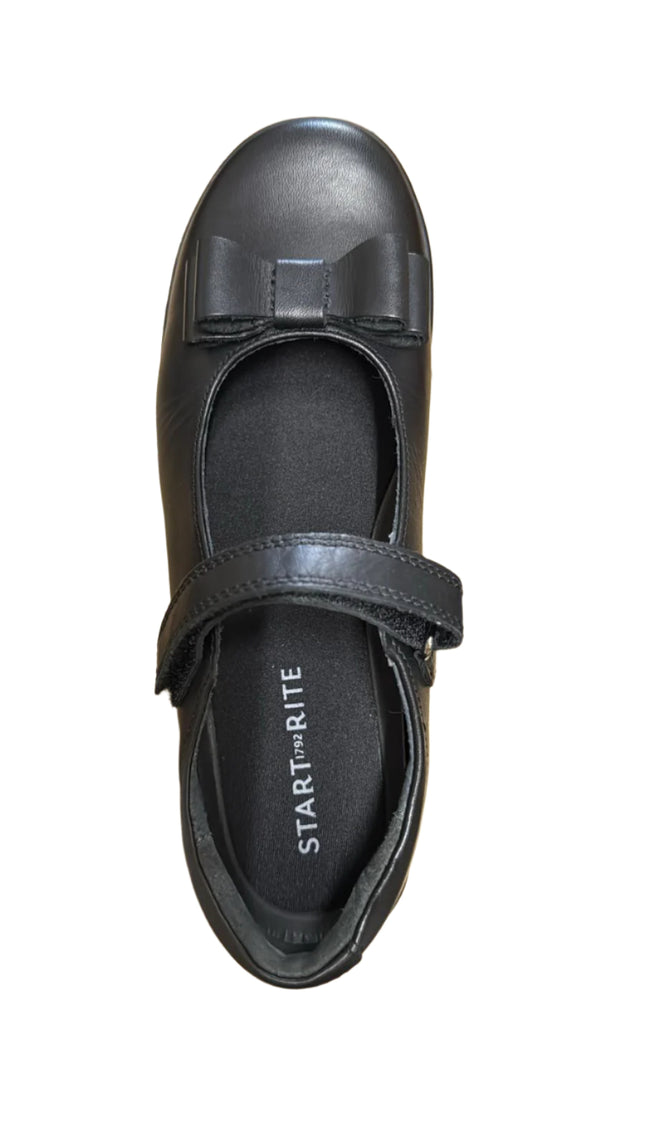 Start-Rite Girl's Flourish Leather Shoes – Black