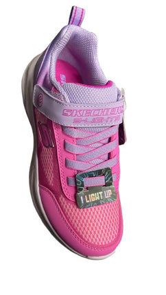 Skechers S-Lights Sola Glow Ombre Deluxe Shoes - Lavender/Pink