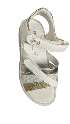 Primigi Smooth Nappa & Special Leather Sandals - White