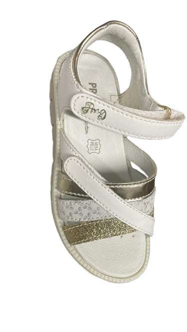 Primigi Smooth Nappa & Special Leather Sandals - White