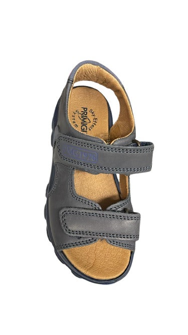 Primigi Vegetable-Tanned Leather & Scamosciato Sandals - Blue