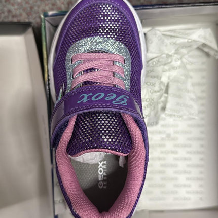 Geox J Assister Girls' Shoes – Violet/Dark Pink