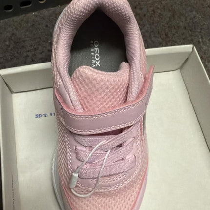 Geox B Sprintye G. D Girls' Mesh & Geobuck Trainers – Pink