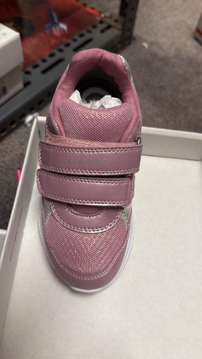 Geox B Sprintye G. C Breathable Mesh & Geobuck Trainers – Pink