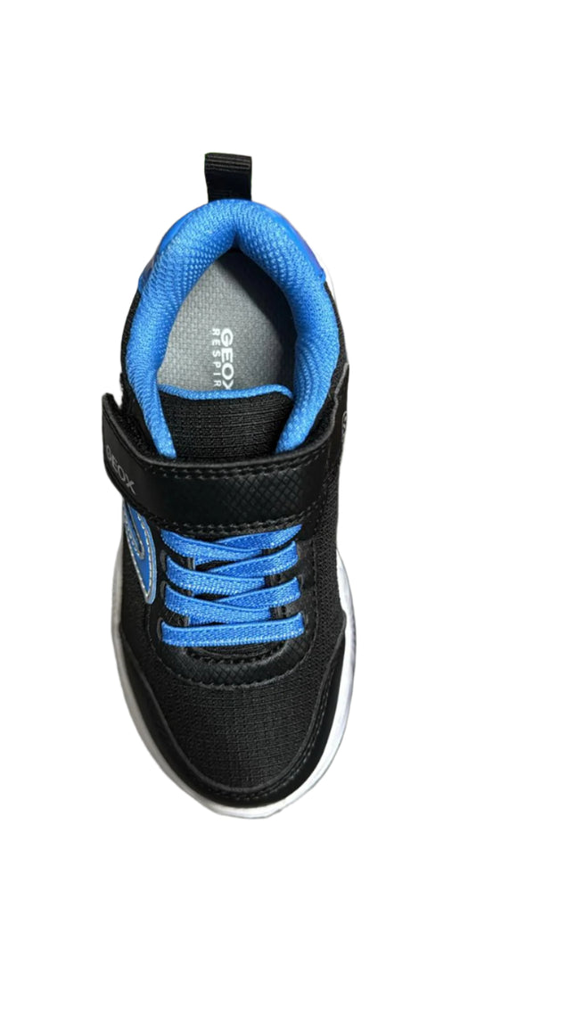 Geox J Assister B.C Nylon PR Sneakers – Black/Sky