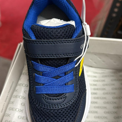 Geox B Sprintye C Mesh Geobuck Trainers – Navy/Royal