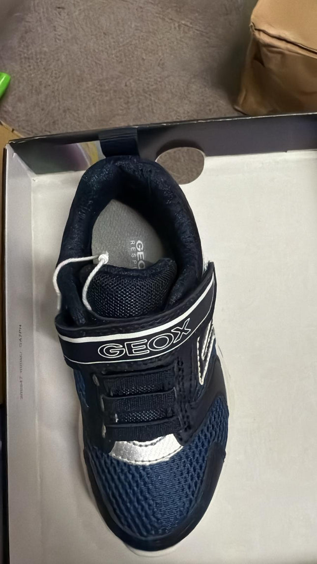 Geox J Hadriel G.G. Mesh & Geobuck Shoes – Avio/Navy