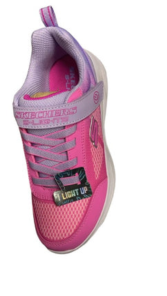 Skechers Girls' Lights Sola Glow Ombre Deluxe - Lavender/Pink