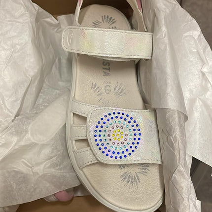 Ricosta Sarah Mid-Cut Sandals – White