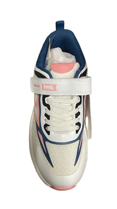 Primigi Boys' T. Knit and Nappa PU Shoes – White