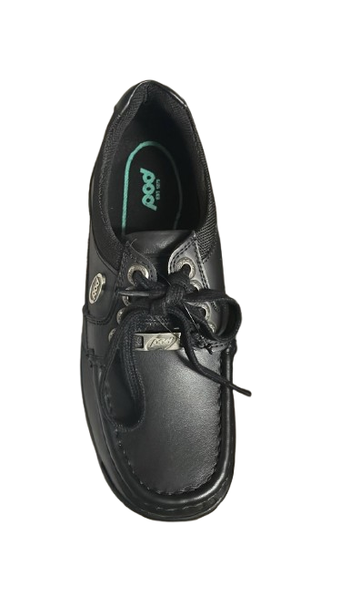 Pod Start Leather Shoes – Black