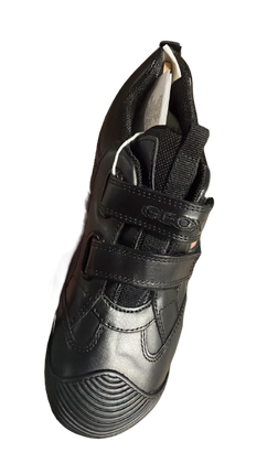 Geox J Savage A Smooth Leather Shoes - Black