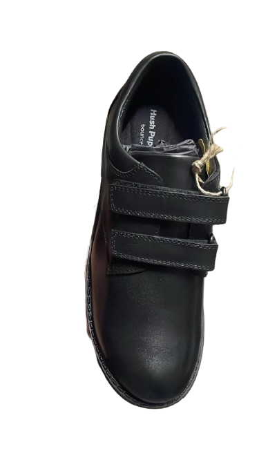 Hush Puppies Boys Barry Junior Leather School Shoes - Black