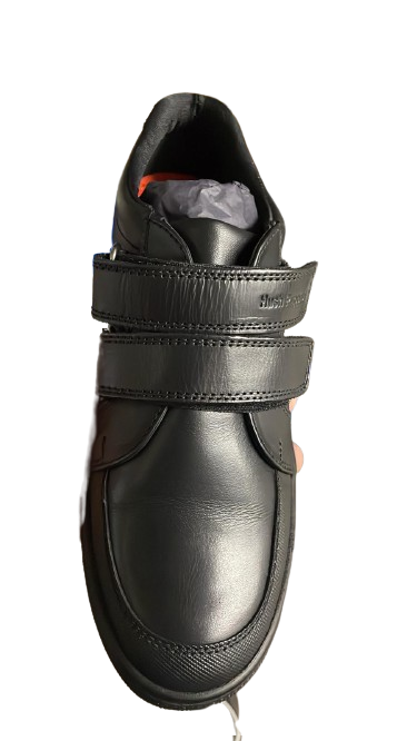 Hush Puppies Santos Leather Boys - Black