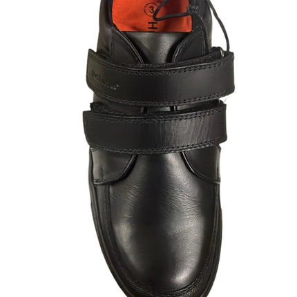 Hush Puppies Santos Junior Boys Shoe - Black