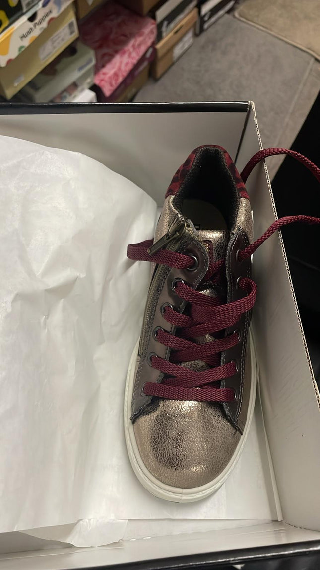 PMG Metallic Suede Shoes – Taupe