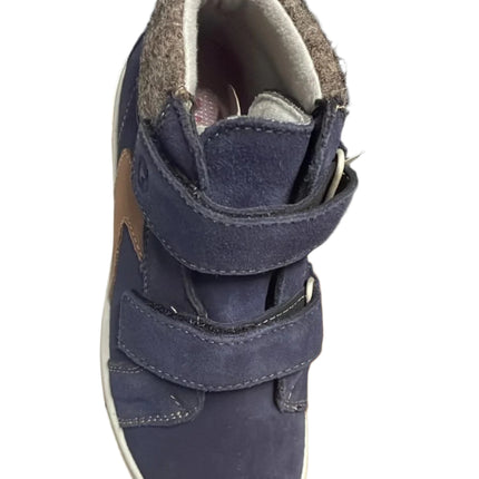 Ricosta Boys' Mate Mid Boots – Nautic Blue/Brown