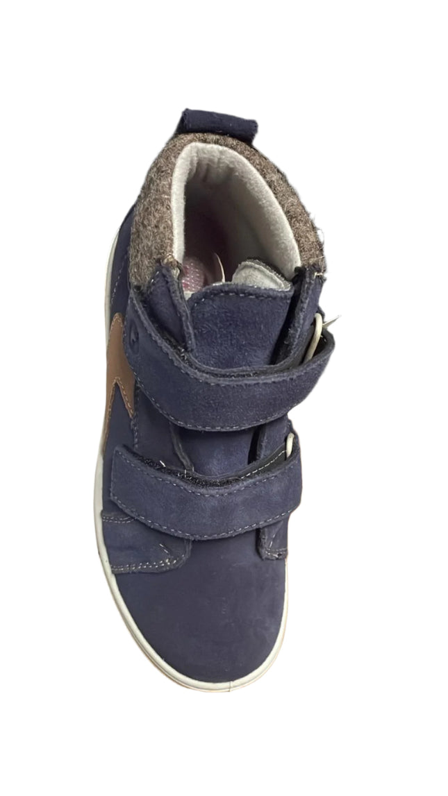 Ricosta Boys' Mate Mid Boots – Nautic Blue/Brown