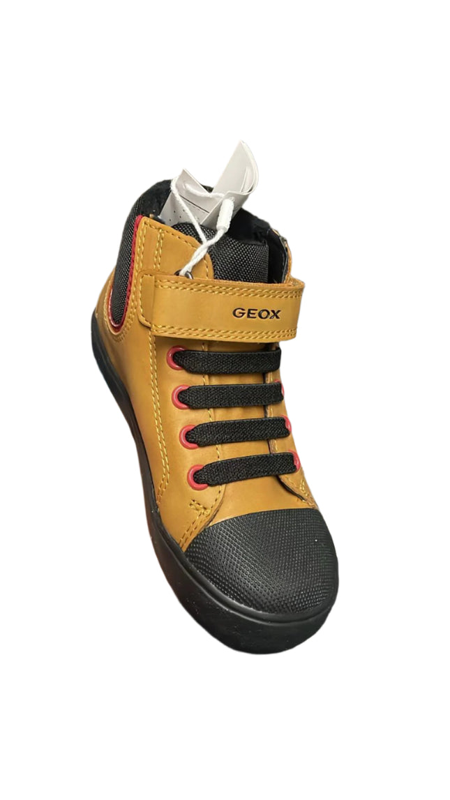 GEOX B Gisli B461NC Kids Shoe - Dk Yellow/Black