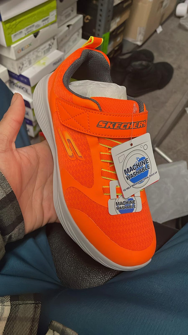 Skechers Go Run 400 V2 Goltran Lightweight Trainers – Orange/Charcoal