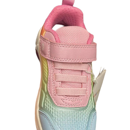 Geox Boys' J Fadinlight C Lycra Trainers Shoes - Pink/Multicolour