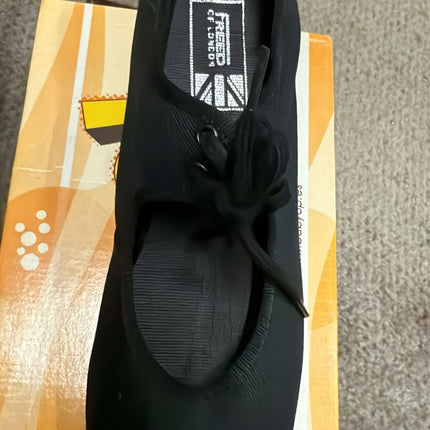 Freed Lexie Canvas Tap Shoes With Low Heel – Black