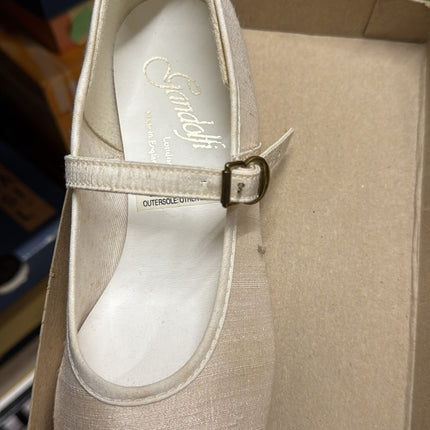 Gandolfi Satin Bar Shoes – Ivory