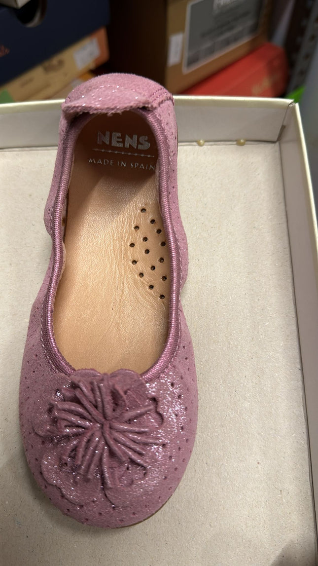 Nens Galaxy Leather Shoes – Pink