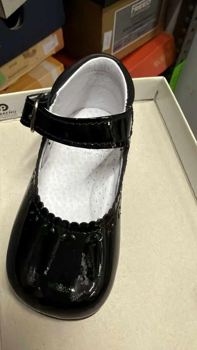 Nens Charol Leather Shoes – Black