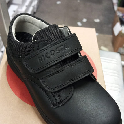 Ricosta Meran Leather Kids Shoes - Black