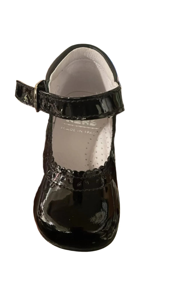 Nens Girls' Patent Leather Shoes – Black