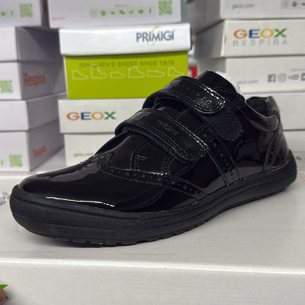Geox Hadriel G. G Patent Leather School Shoes - Black