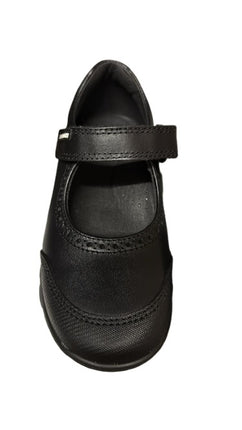 Pablosky Box Leather Kids Shoes - Black