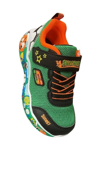 Skechers Boys’ Leather Kids Shoes - Green/Multi