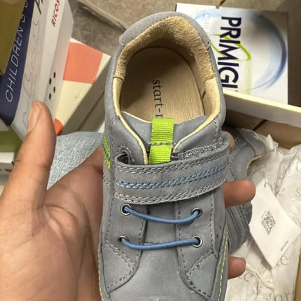 Start-Rite Super Soft Sam Boys’ Leather First Shoes – Grey