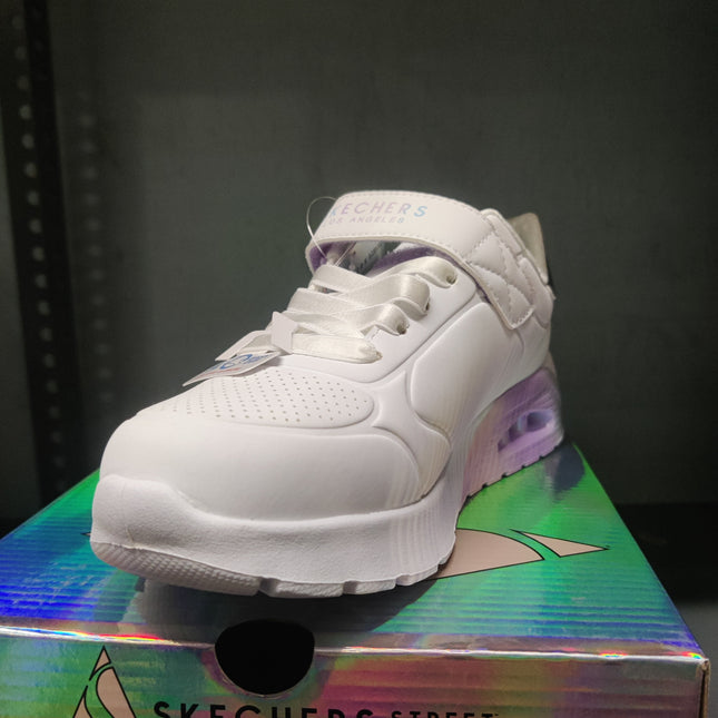 Skechers Girls' Vivid Metallic Kids Shoes - White/Multi