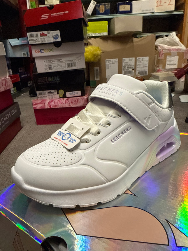 Skechers Boys’ Vivid Metalic Kids Shoes - White/Multi
