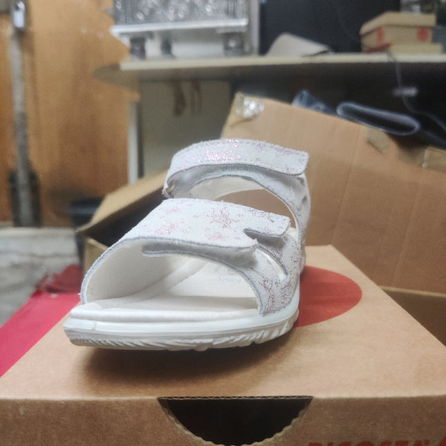 Ricosta Girls' Fairy Medium Fit Sandals – White