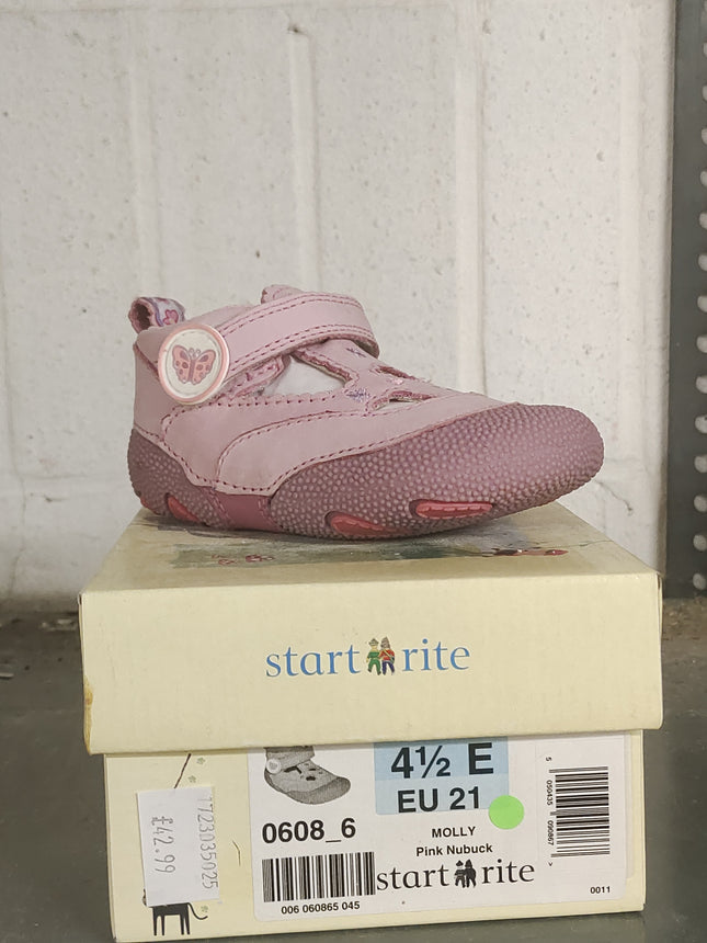 Start-Rite Girls' Molly Nubuck Kids Shoes - Pink
