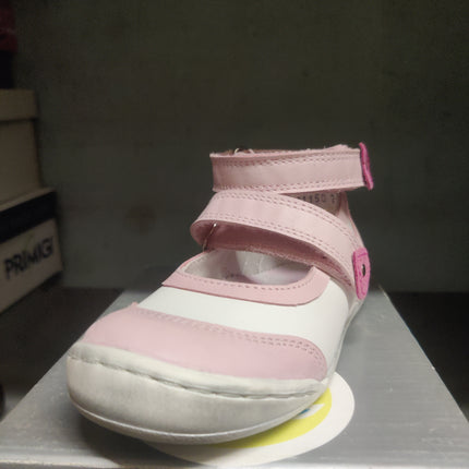 Bo-Bell Girls' Bellona Leather Kids Shoes - Lucido Anil White/Waxed Magenta