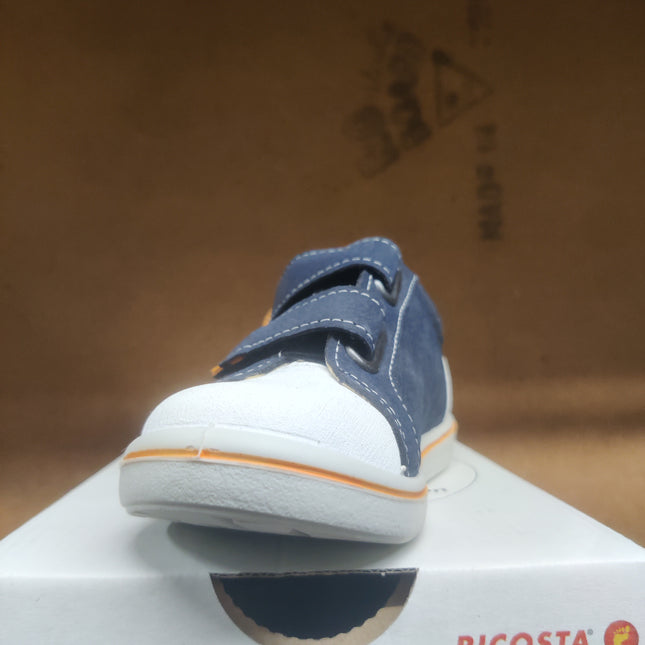 Ricosta Nippy Boys’ Leather Shoes – Mid Blue/White