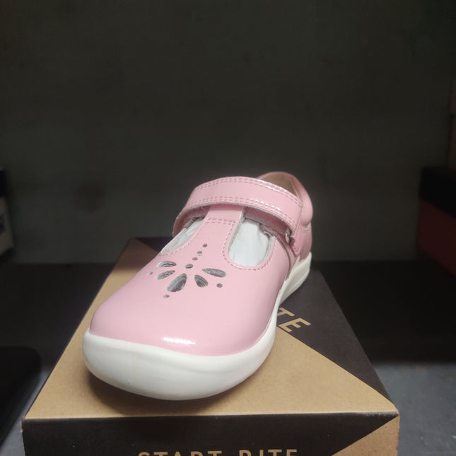 Start-Rite Girls' Puzzle Sugar Shoes - Pink Sparkle Patent